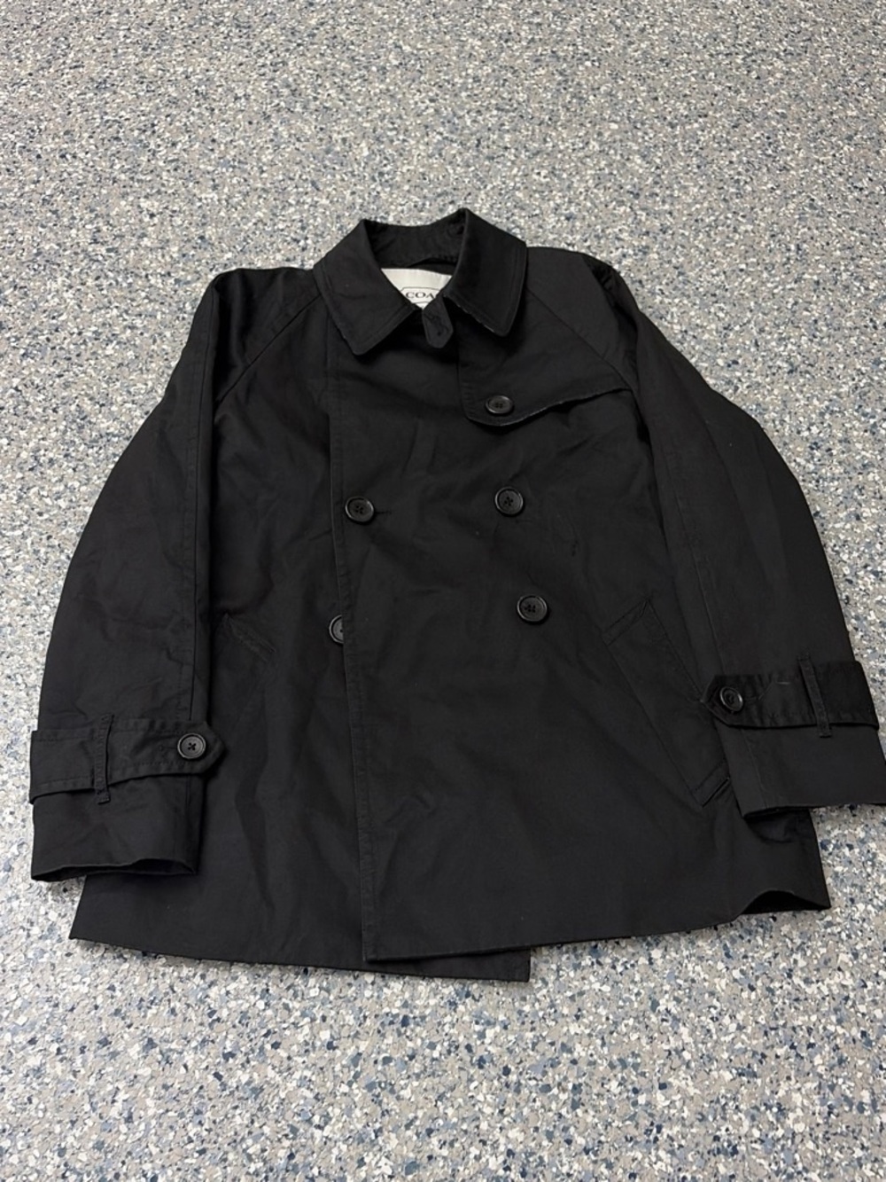 Black coach button up top